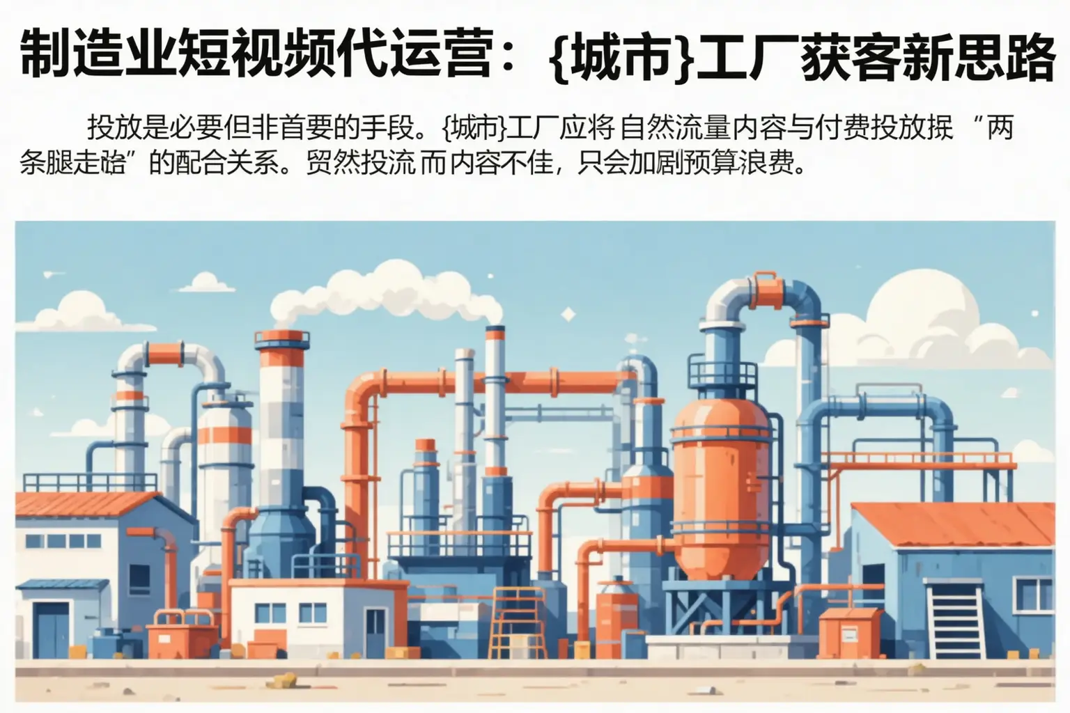 制造业短视频代运营:叶城工厂获客新思路